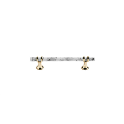 5 Inch(C-C) Marble Finish Solid Drawer Pulls，Knobs & Handles