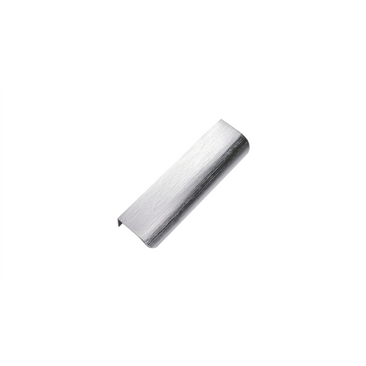 15 Pack Brushed Nickel Edge Finger Pulls，5"(128mm) Center to Center Drawer Pulls，Aluminum Alloy Cabinet Handles for Cabinets Concealed Handles