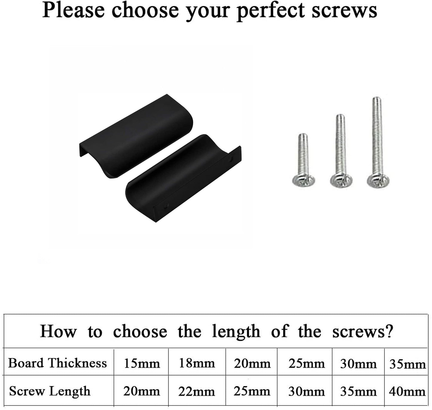 Black Back Mount Finger Edge Pulls，Aluminum Hidden Handle Concealed Tab Pulls for Home Kitchen Living Room Door Drawer Cabinet