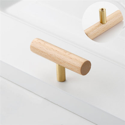 Wood Drawer Pulls，3.75"(96mm) Hole Center Drawer Pulls，Wooden Handles for Dresser Drawers，Kitchen，Wardrobe