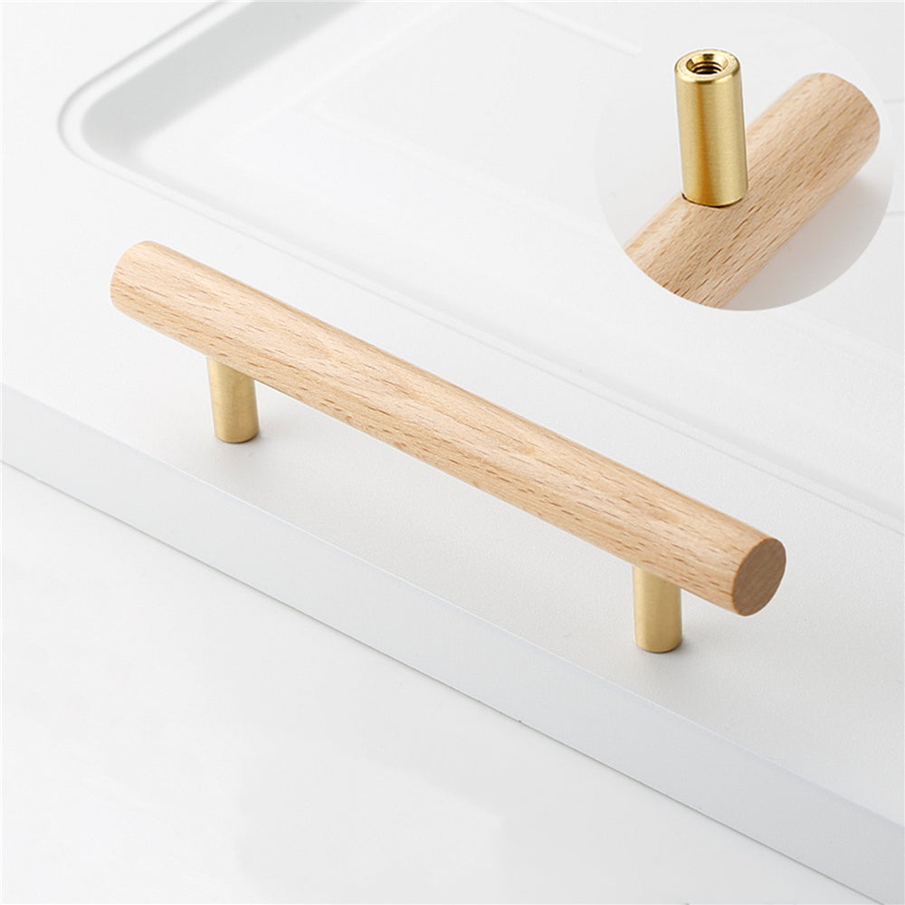 Wood Drawer Pulls，3.75"(96mm) Hole Center Drawer Pulls，Wooden Handles for Dresser Drawers，Kitchen，Wardrobe