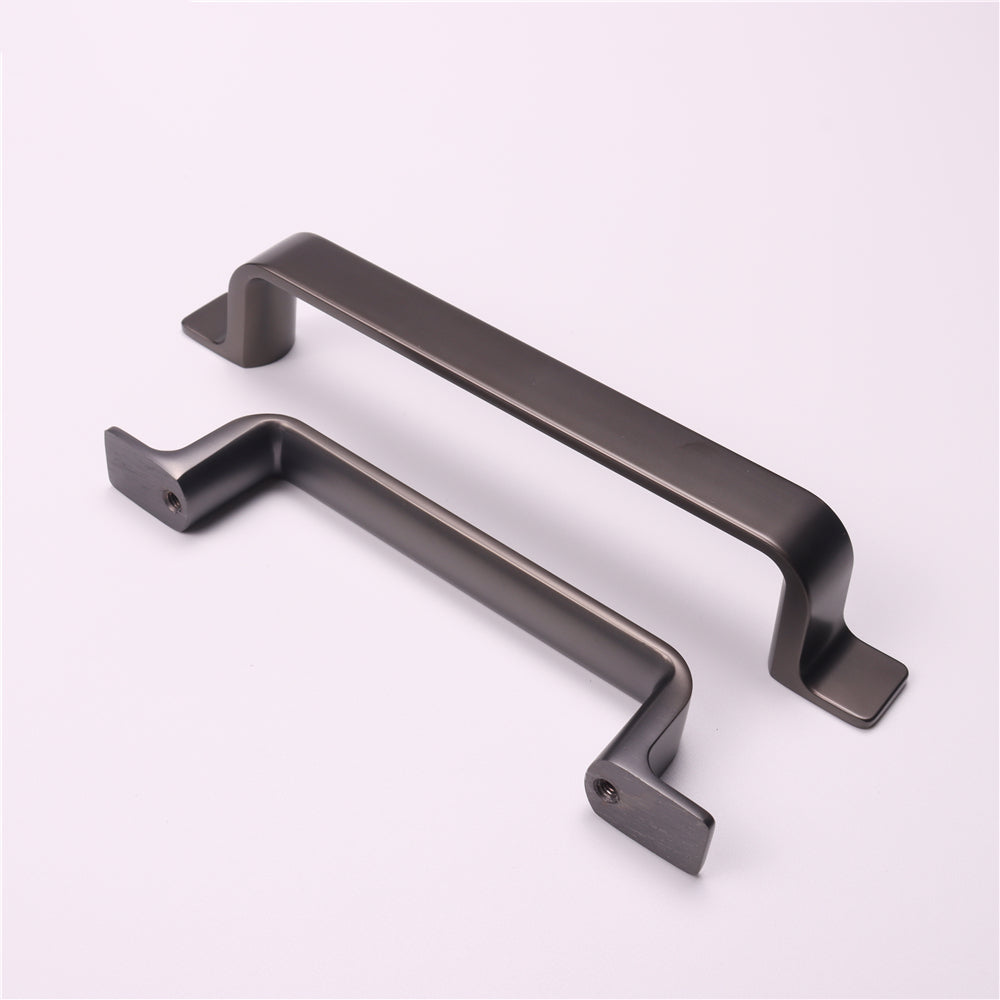 10 Pack 3.75 Inch(96mm) Hole Center Cabinet Handles，Zinc Alloy Kitchen Drawer Pulls for Kitchen Bathroom (Space Grey)