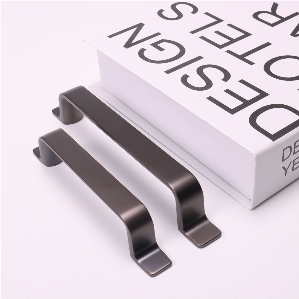 10 Pack 3.75 Inch(96mm) Hole Center Cabinet Handles，Zinc Alloy Kitchen Drawer Pulls for Kitchen Bathroom (Space Grey)