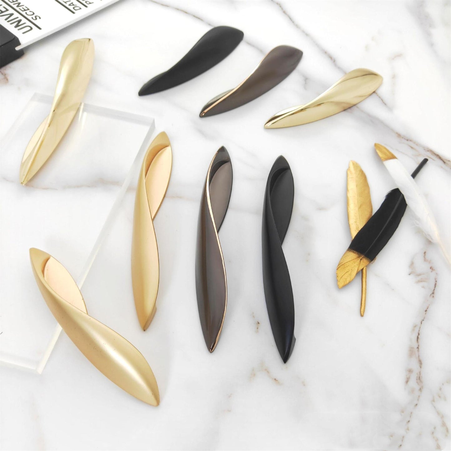 Modern Style Zinc Alloy Drawer Handles，Kitchen Cabinet Cupboard Door Pulls Furniture Hardware For Kitchen Bedroom Office Furniture