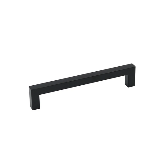10 Pack 6 Inch(152mm) Hole Centers Matte Black Square Cabinet Door Handles