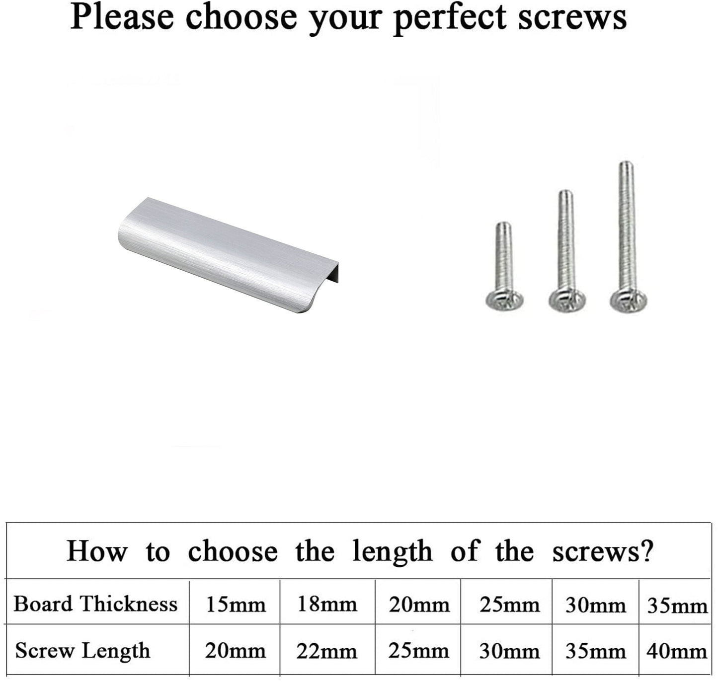 30 Pack Brushed Nickel Edge Finger Handle，5"(128mm) Center to Center Drawer Pulls，Aluminum Alloy Cabinet Handles for Cabinets Concealed Pulls