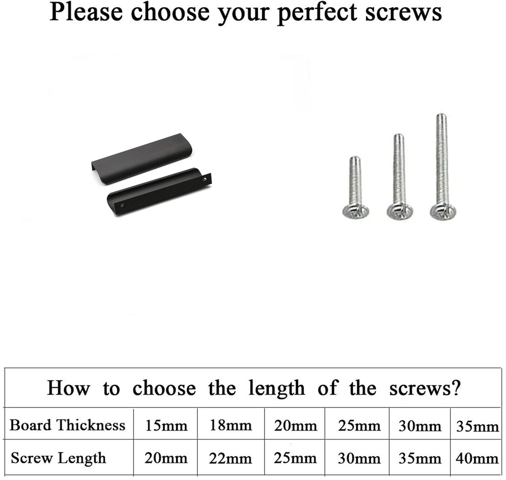 Modern Finger Edge Pulls Tab Pulls，Aluminum Alloy Hidden Pulls Kitchen Cupboard Furniture Hardware - (Black，CC: 128mm)