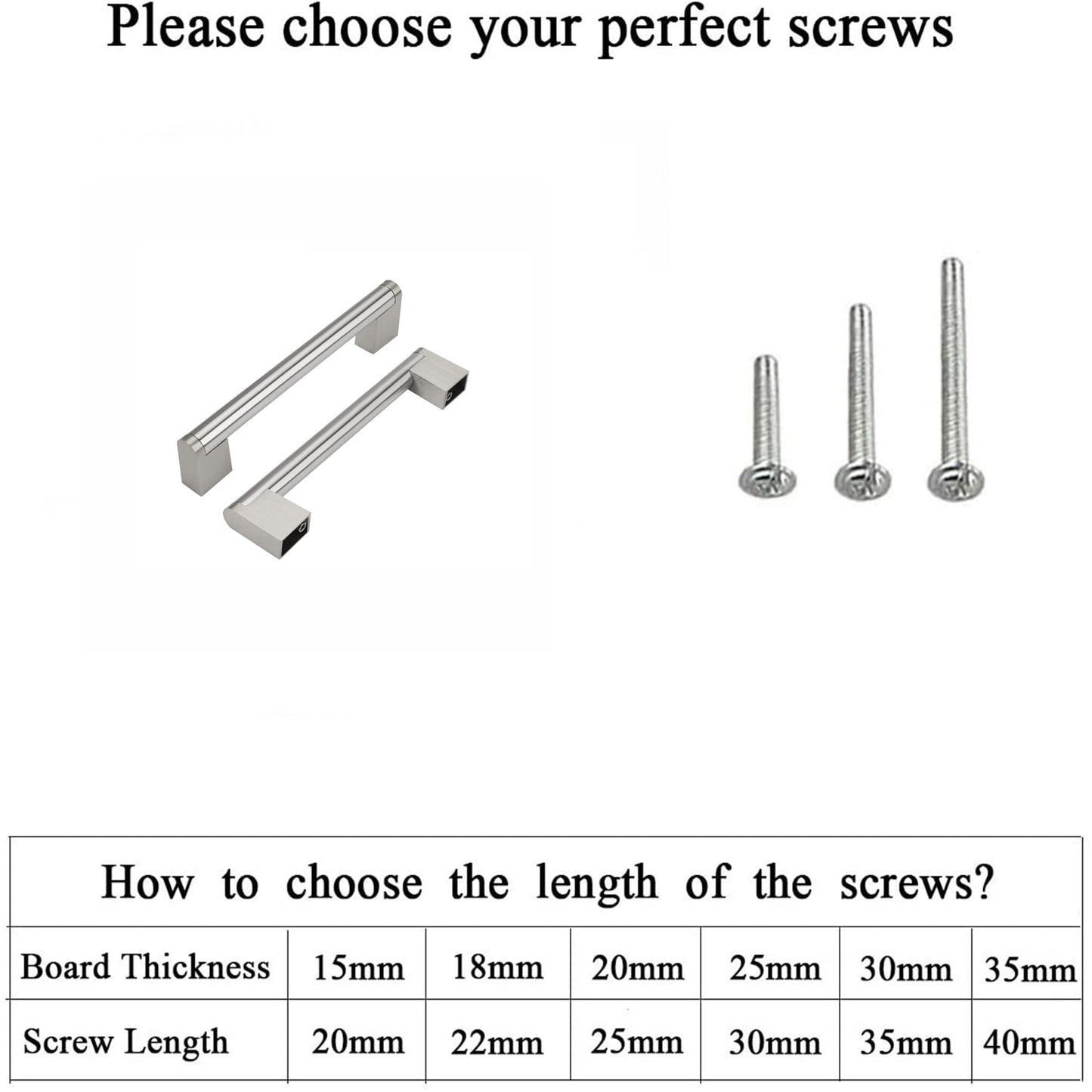5 Inch(128mm) Hole Centers Brushed Nickel Kitchen Cabinet Handles for Cupboard Drawer Handles Dresser Pulls
