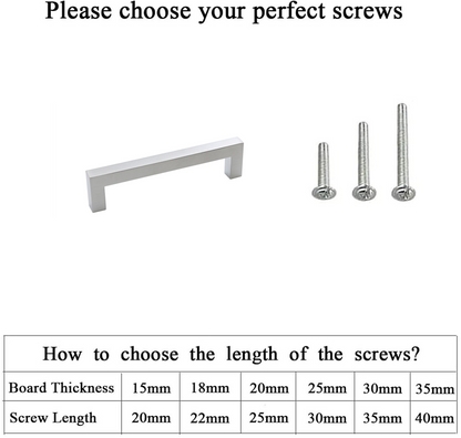 4.25 Inch(Center To Center) Brushed Nickel Square Cabinet Pulls (4.25"，Customized Size)