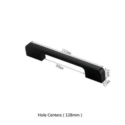 3.75"(Center To Center) Modern Cabinet Door Handles Aluminum Alloy Pulls (96mm，Black)
