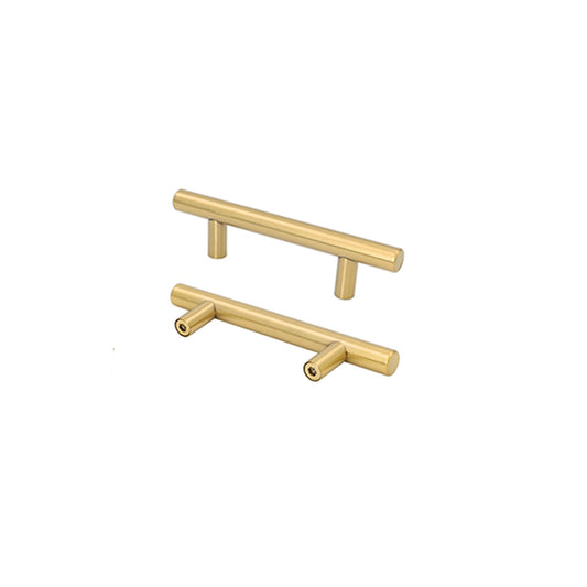 4.25 Inch(Center To Center) Brushed Brass Cabinet Handles (4.25"，Customized Size)