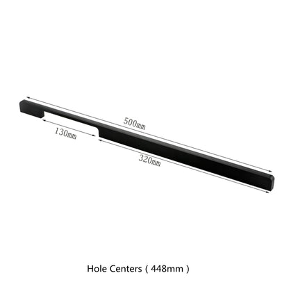 3.75"(Center To Center) Modern Cabinet Door Handles Aluminum Alloy Pulls (96mm，Black)