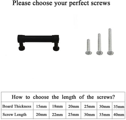 3.25 Inch Center to Center Matte Black Cabinet Pulls Kitchen Cabinet Handles