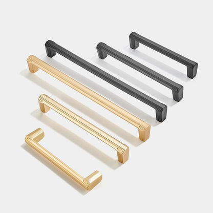 Modern Brushed Brass Cabinet Pulls，Zinc Alloy Kitchen Cabinet Handles for Kitchen，Livingroom，Bathroom