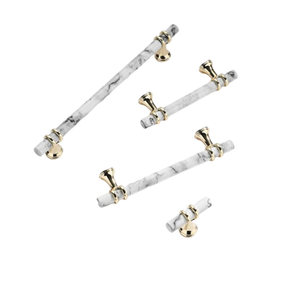 2 Inch Marble Single Hole Drawer Knob Handles