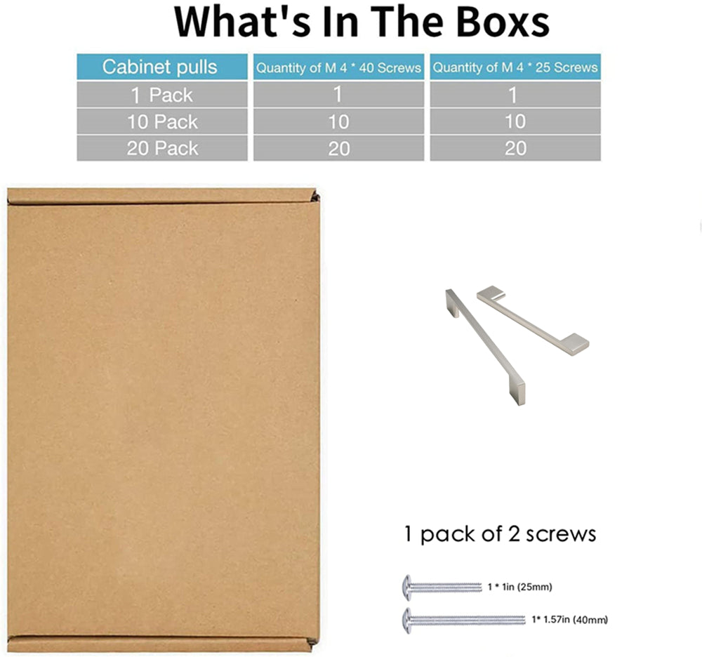 10 Pack 6.25 Inch(160mm) Brushed Satin Nickel Cabinet Handles，Zinc Alloy Cabinet Pulls Kitchen Hardware for Cupboard Drawer Pulls