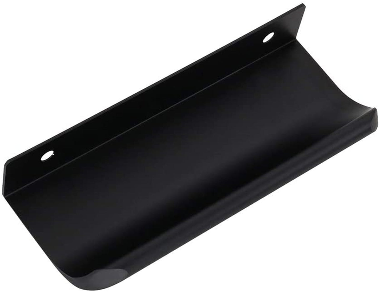 Black Back Mount Finger Edge Pulls，Aluminum Hidden Handle Concealed Tab Pulls for Home Kitchen Living Room Door Drawer Cabinet
