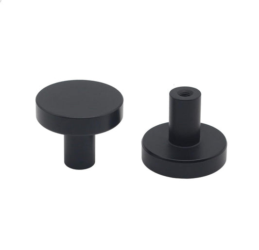 300 Pack 1-1/4 Inch Matte Black Cabinet Knobs，Solid Dresser Knobs Drawer Knobs for Cupboard Drawer Handles