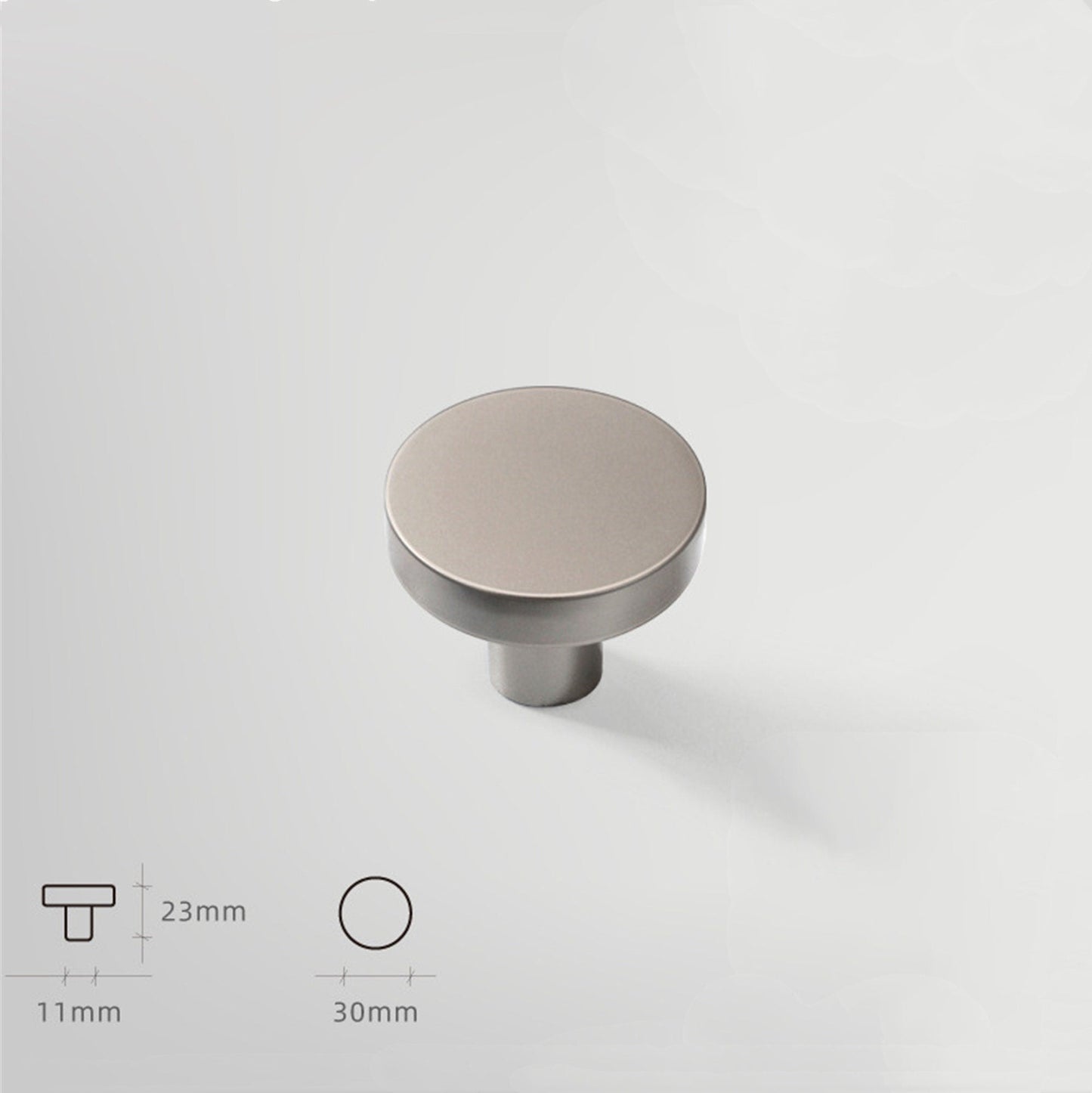 Macarone Color Round Kitchen Cabinet Knobs, 1.18 Inch Aluminum Alloy Dresser Handles Knobs for Home, Kitchen, Office Chest Cabinet Drawer