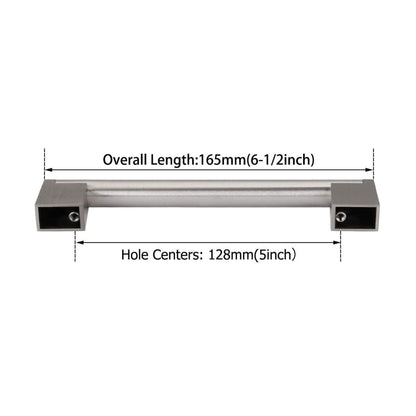 5 Inch(128mm) Hole Centers Brushed Nickel Kitchen Cabinet Handles for Cupboard Drawer Handles Dresser Pulls