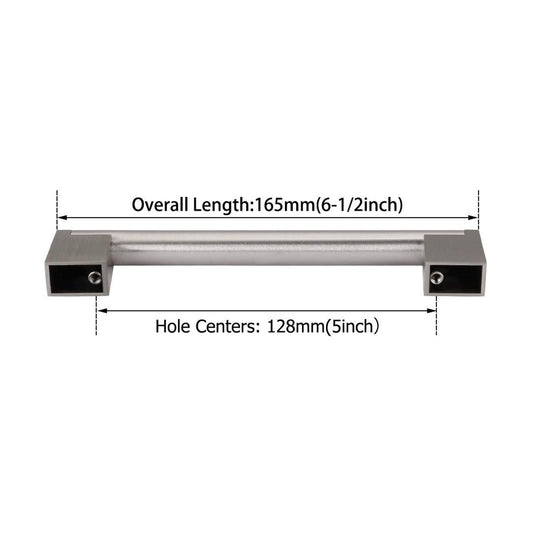 5 Inch(128mm) Hole Centers Brushed Nickel Kitchen Cabinet Handles for Cupboard Drawer Handles Dresser Pulls