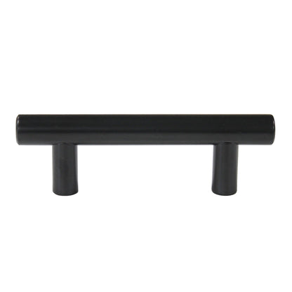 2.75"(70mm) Center to Center Matte Black Stainless Steel Kitchen Cabinet Handles