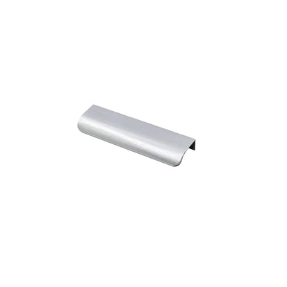 20 Pack Brushed Nickel Edge Finger Pulls，5"(128mm) Center to Center Drawer Pulls，Aluminum Alloy Cabinet Handles for Cabinets Concealed Pulls