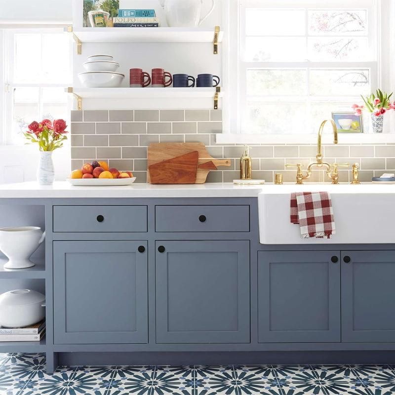 20 Pack 1-1/4 Inch Matte Black Kitchen Cabinet Knobs，Solid Dresser Knobs Drawer Knobs for Cupboard Drawer Pulls