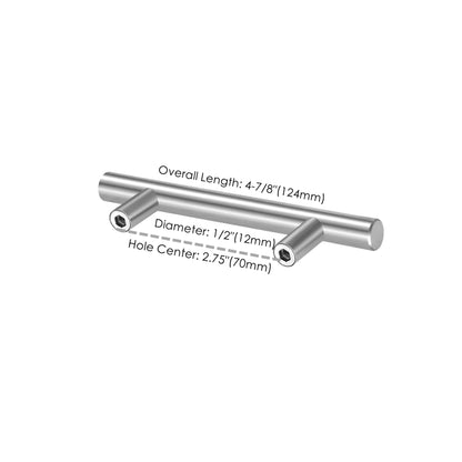 2.75"(70mm) Center to Center Custom Door Hardware and Handles (4-7/8" Length，2.75" Custom Hole Center)
