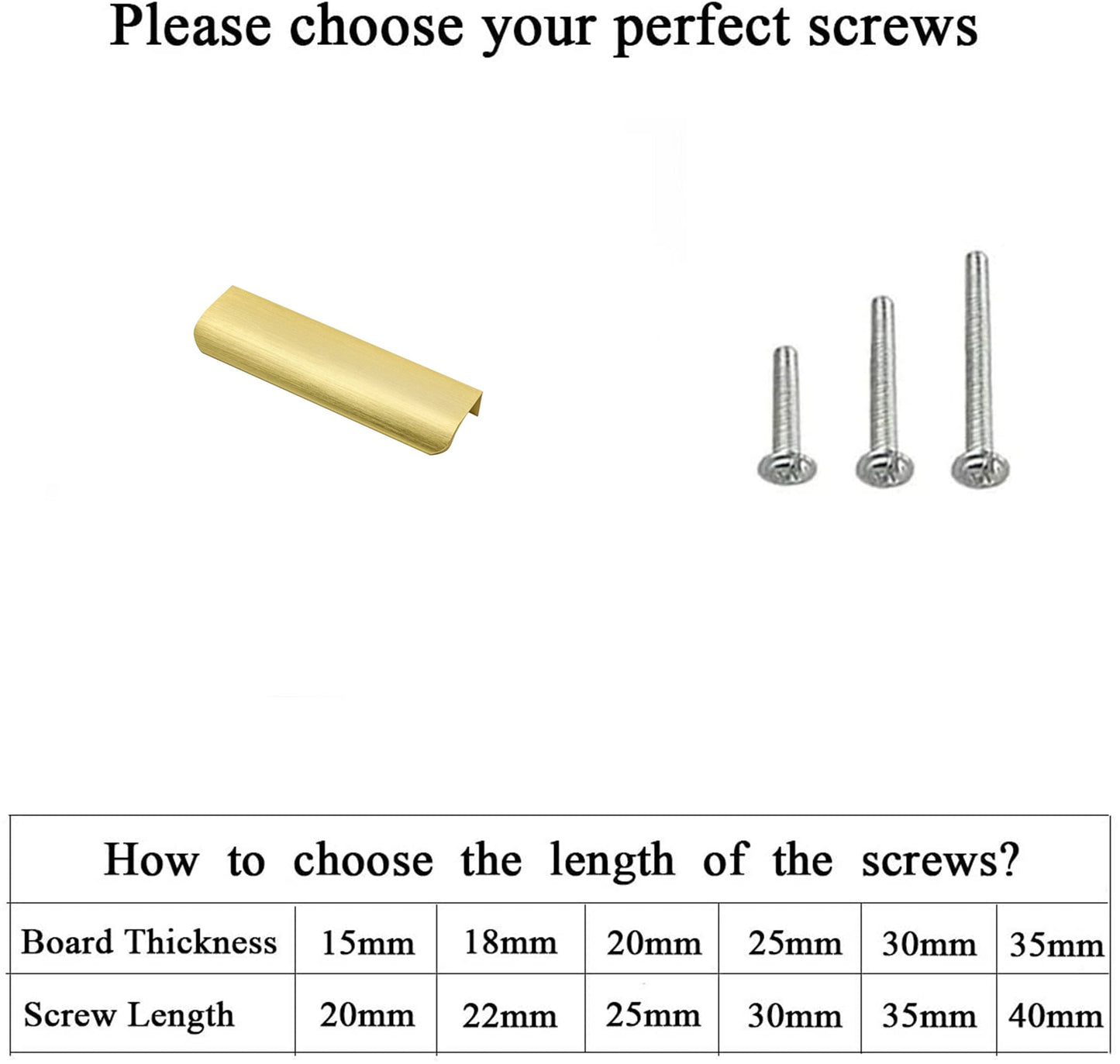 Modern Finger Edge Pulls Tab Pull 150mm/5.91" Length Finger Drawer Pulls (Brushed Brass)