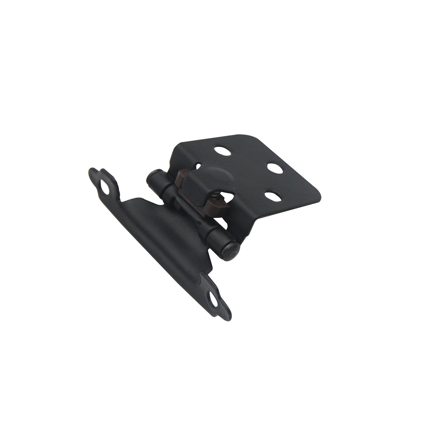 10 Pairs 3/8" Inset Matte Black Cabinet Hinge，Offset Self Closing Black Cabinet Hinges(10 Pairs - 20 Pcs)