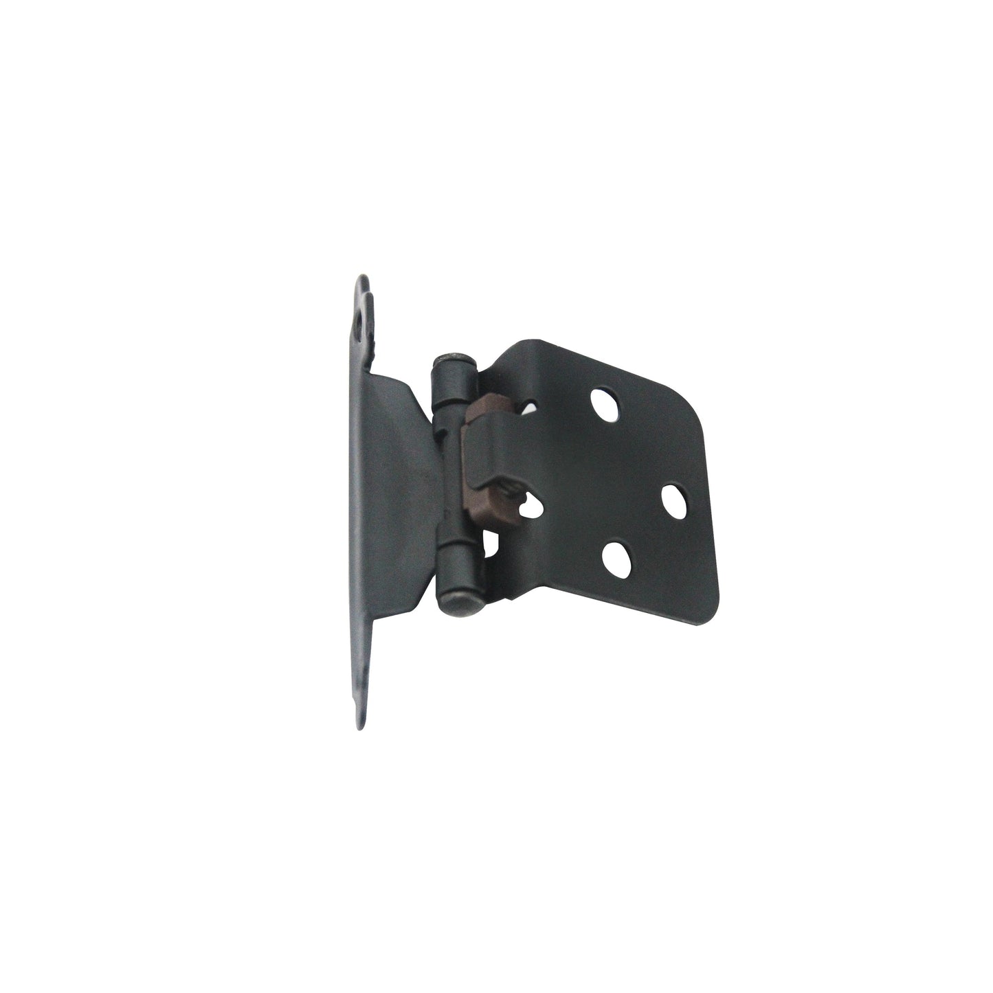 10 Pairs 3/8" Inset Matte Black Cabinet Hinge，Offset Self Closing Black Cabinet Hinges(10 Pairs - 20 Pcs)