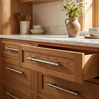 10 Pack Modern Brushed Nickel Drawer Pulls Kitchen Cabinet Handles