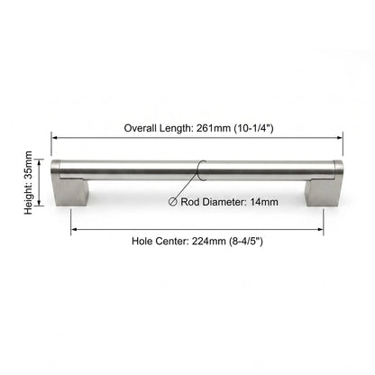 Modern Drawer Pulls Brushed Nickel Cabinet Pulls - Multiple Sizes