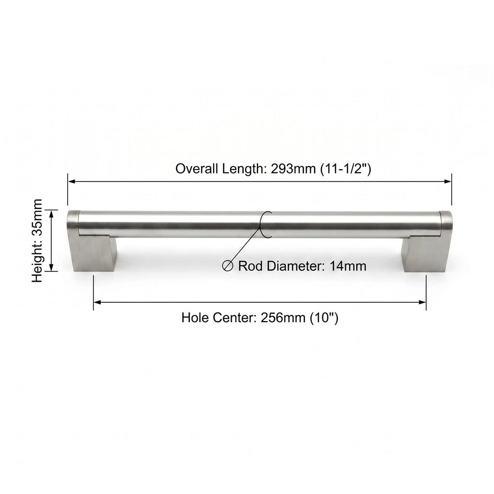 Modern Drawer Pulls Brushed Nickel Cabinet Pulls - Multiple Sizes