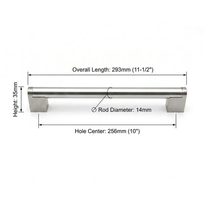 Modern Drawer Pulls Brushed Nickel Cabinet Pulls - Multiple Sizes