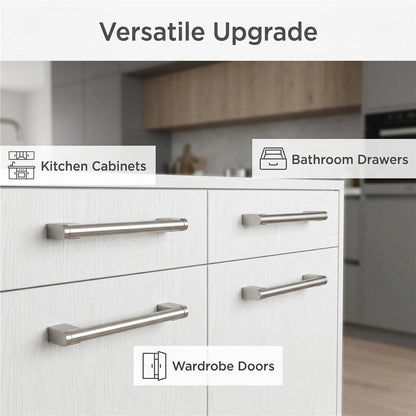 Modern Drawer Pulls Brushed Nickel Cabinet Pulls - Multiple Sizes