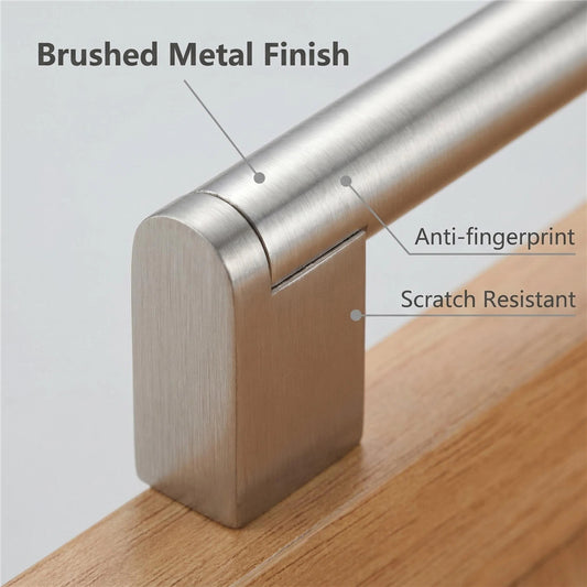 Modern Drawer Pulls Brushed Nickel Cabinet Pulls - Multiple Sizes
