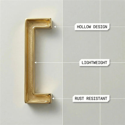 6 INCH(Center To Center) BRUSHED BRASS CABINET PULLS (Hole Center：6"(152mm))