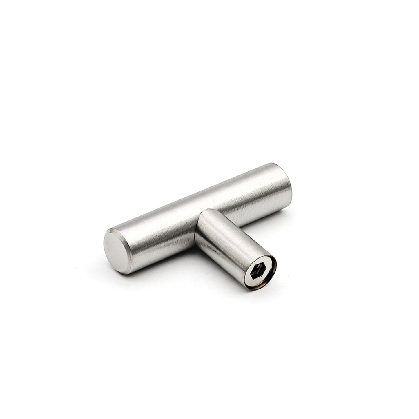 Brushed Nickel Cabinet Pulls Kitchen Drawer Pulls - T Bar Handles - Hole Centers(Knob,2.5",3",3.5,3.75,4",4.5,5",6.25",7.5",8",8.8,10")