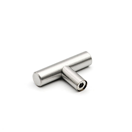 Brushed Nickel Cabinet Pulls Kitchen Drawer Pulls - T Bar Handles - Hole Centers(Knob,2.5",3",3.5,3.75,4",4.5,5",6.25",7.5",8",8.8,10")