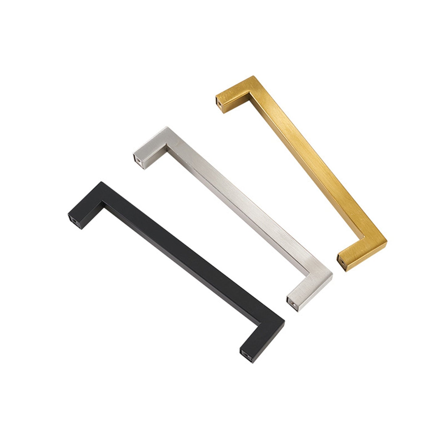 8in Cabinet Handle Brushed Brass Drawer Pulls，Brass Drawer Pulls Handles for Dresser Drawers(204mm, Hole Centers)
