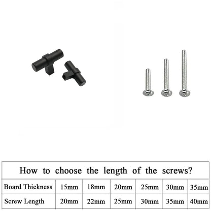 Matte Black Drawer Pulls Drawer Knobs, Cabinet Knobs and Pulls - Single Hole 2"(50mm)