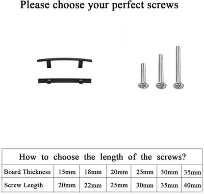 3 inch(Center to Center) Matte Black Kitchen Drawer Pulls Arch Cabinet Handles