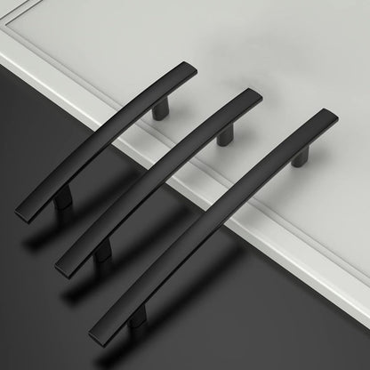 5 inch(Center To Center) Matte Black Kitchen Drawer Pulls Arch Cabinet Handles
