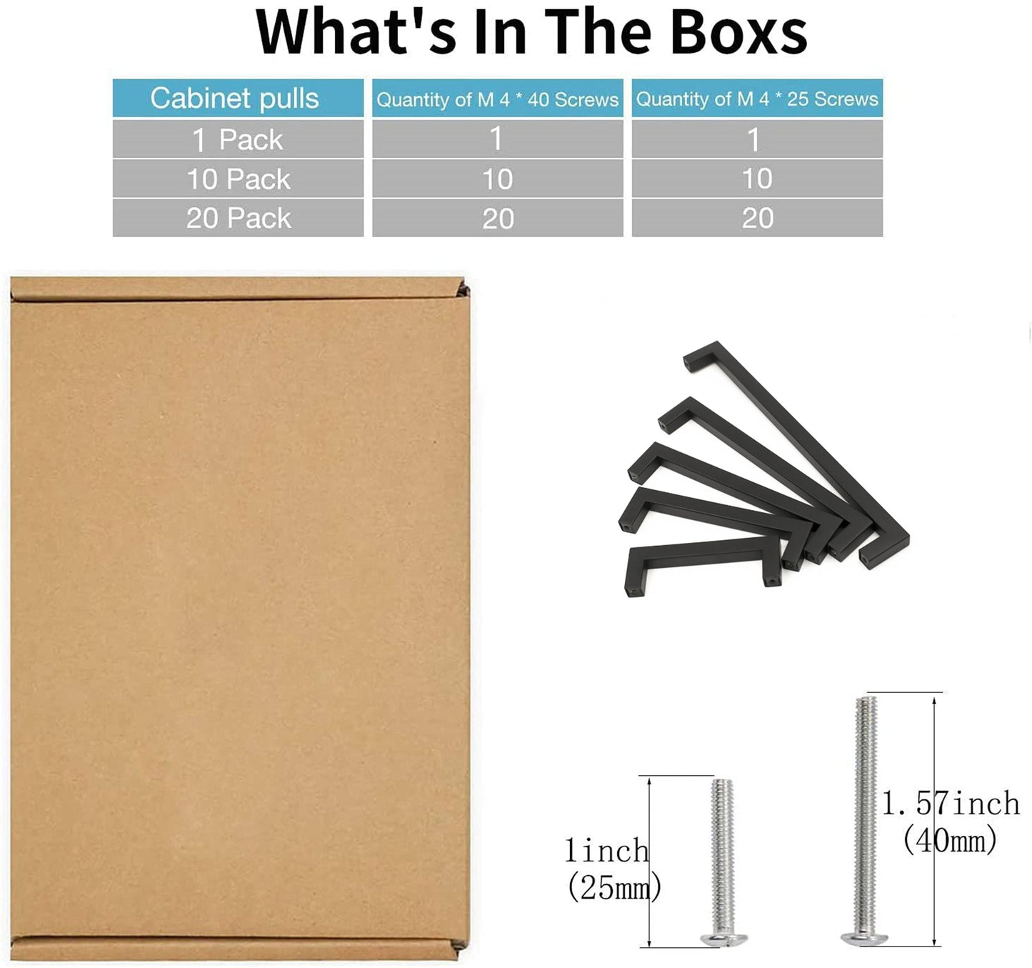 12 Inch(Hole Centers) Matte Black Cabinet Pulls Black Kitchen Hardware (12"/305mm，Customized Long Pulls)