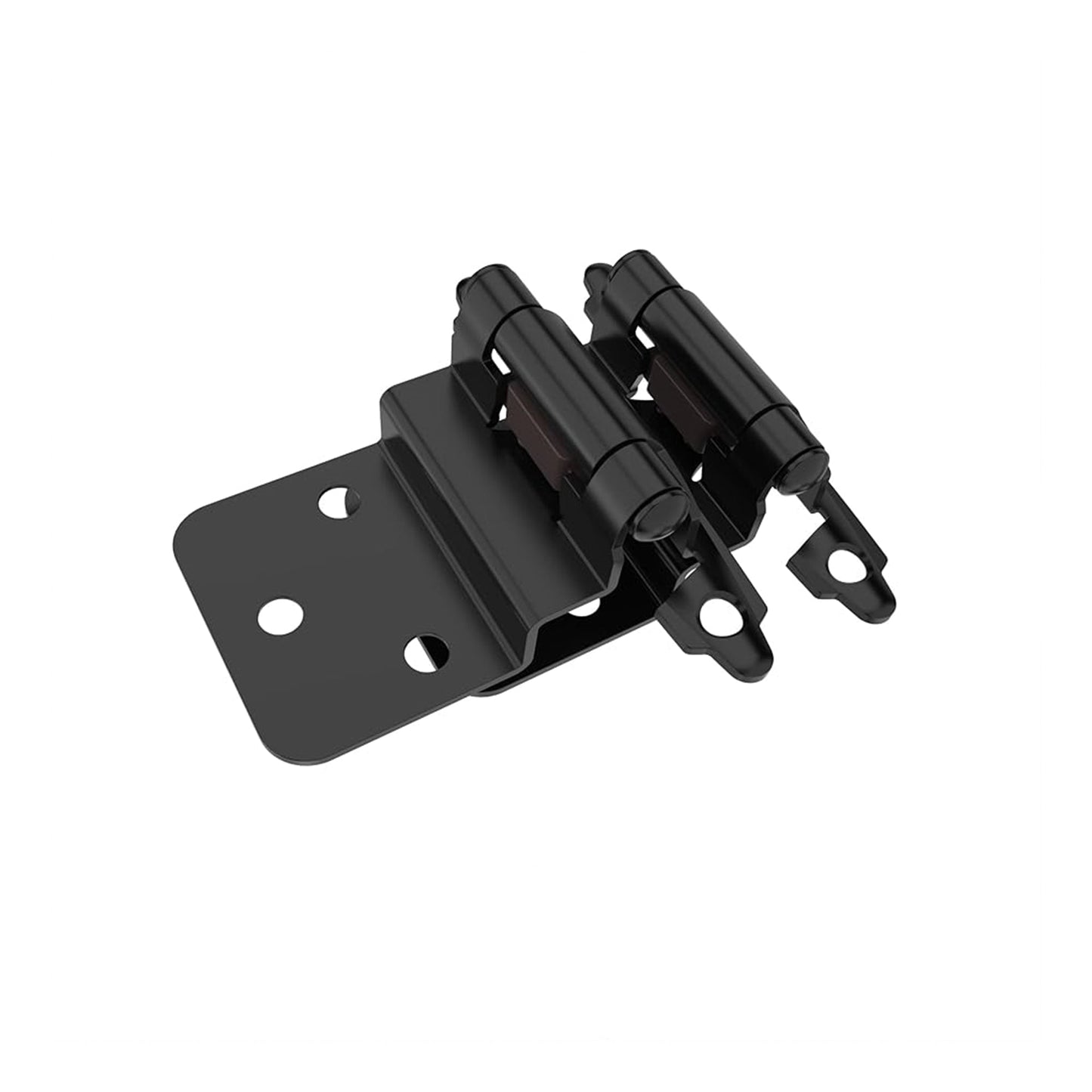 50 Pairs 3/8" Inset Matte Black Kitchen Cabinet Hinges，Self Closing Black Hinges(50 Pairs - 100 Pcs)