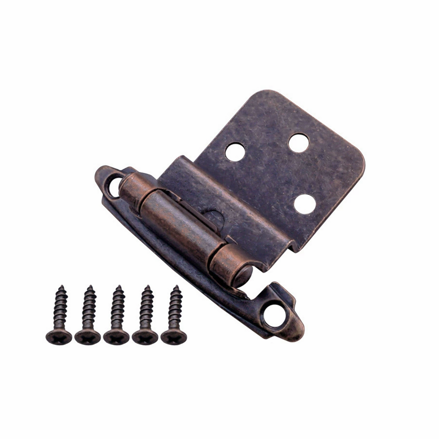 25 Pairs 3/8" Inset Black Cabinet Hinges，Self Closing Matte Black Hinges(25 Pairs - 50 Pcs)