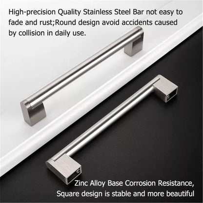 3.75 Inch (96mm) Brushed Nickel Kitchen Cabinet Handles，Modern Kitchen Handles for Cupboard Drawer Handles Dresser Pulls