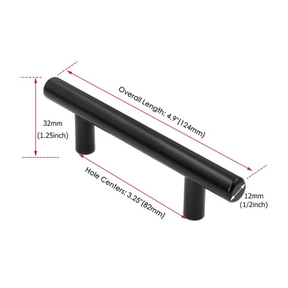 30 Pack 3.25 INCH(Center To Center) MATTE BLACK CABINET PULLS (3.25", CUSTOMIZED SIZE)
